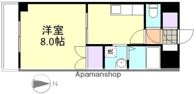 グローリー中庄(1K/2階)の間取り写真