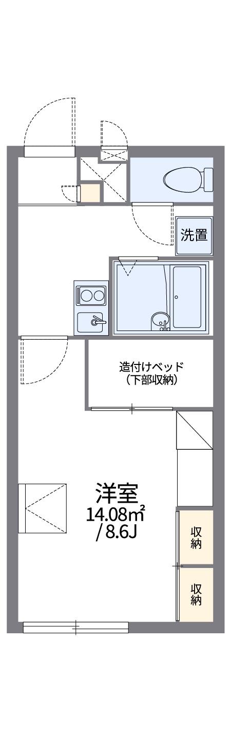 レオパレスコマンダー(1K/2階)の間取り写真