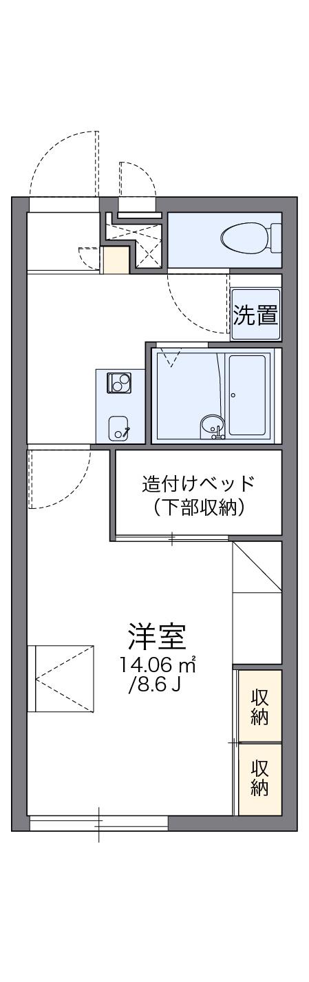 レオパレスシェルプレインⅡ(1K/2階)の間取り写真