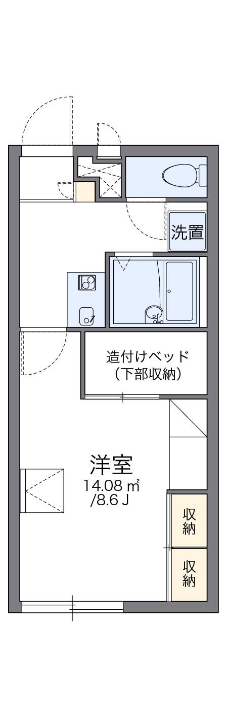 レオパレス伊部(1K/2階)の間取り写真
