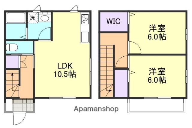 エルシス駅南(2LDK)の間取り写真