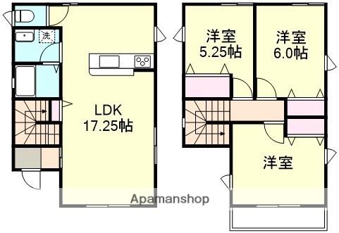 山陽本線 倉敷駅 徒歩20分 2階建 築16年(3LDK)の間取り写真