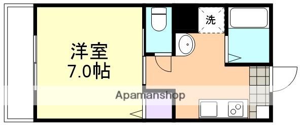 STELLA BASE(1K/2階)の間取り写真