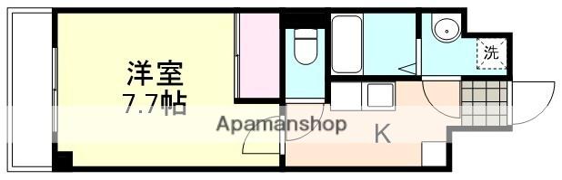 ベラカーサノース(1K/5階)の間取り写真