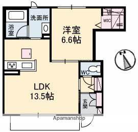 シャリテ(1LDK/1階)の間取り写真