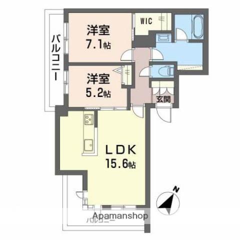 パインツリー(2LDK/2階)の間取り写真