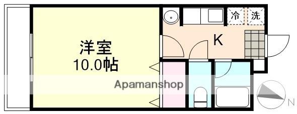 ピュアグレースマンションⅡ(1K/3階)の間取り写真