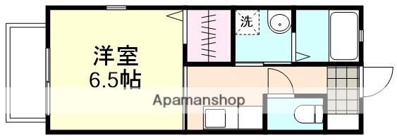 COURT CLAN A棟(1K/2階)の間取り写真