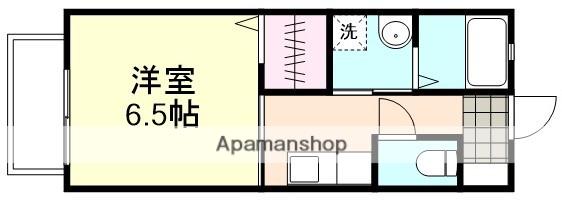 COURT CLAN A棟(1K/2階)の間取り写真