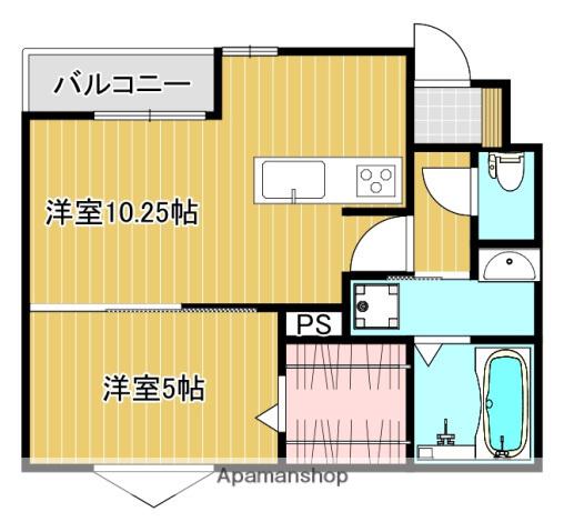 CASA GRANDE(1LDK/1階)の間取り写真
