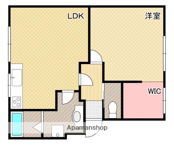 グレイス雅(1LDK/2階)の間取り写真