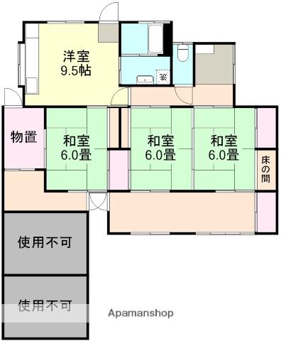 山陽本線 倉敷駅 徒歩35分 1階建 築59年(3DK)の間取り写真