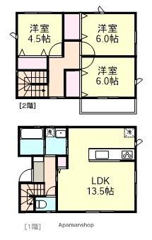 水島臨海鉄道 球場前駅(岡山) 徒歩12分 1階建 築5年(3LDK)の間取り写真