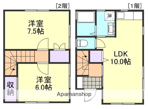 水島臨海鉄道 弥生駅 徒歩24分 2階建 築27年(2LDK)の間取り写真