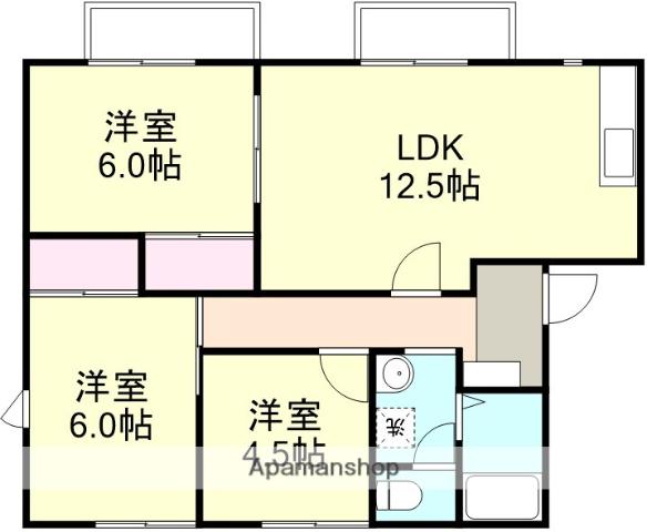 星の郷C棟(3LDK/2階)の間取り写真
