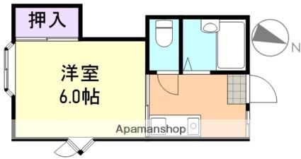 ロマーナ中庄(1K/2階)の間取り写真