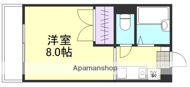 コンフォルト福井(1K/2階)の間取り写真