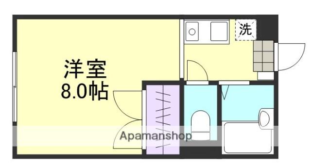 コンフォルト福井(1K/1階)の間取り写真