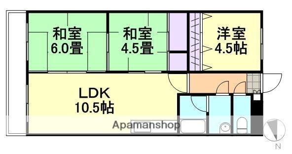 グランコート21(3LDK/3階)の間取り写真