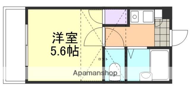 中島グリーンパレス(1K/1階)の間取り写真