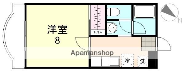 シンフォニア中央(1K/1階)の間取り写真