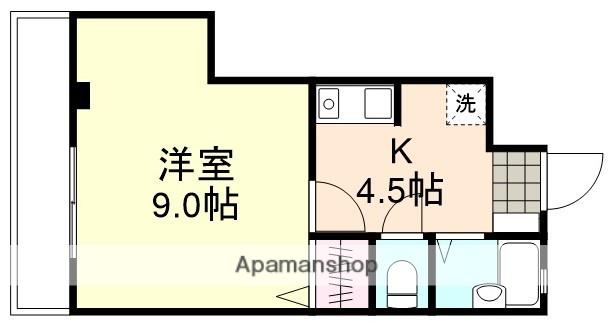 ジョリーメゾンアイ(1DK/3階)の間取り写真