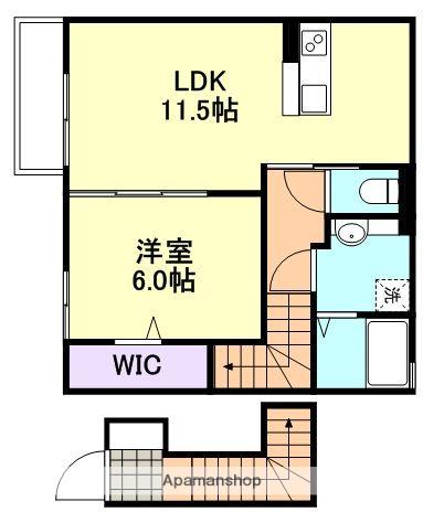 エスペランサ(1LDK/2階)の間取り写真