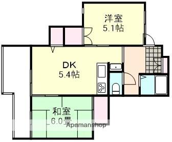 ガーディニア倉敷(2K/5階)の間取り写真