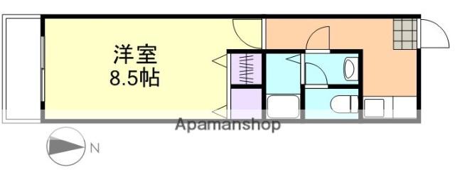 トップザフローレンス(1K/2階)の間取り写真