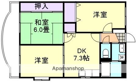 ブライトコートⅠ(3DK/2階)の間取り写真