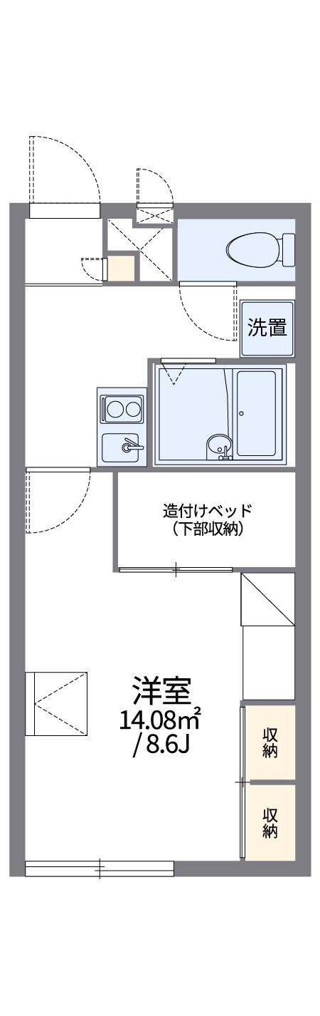 レオパレスファーストK(1K/2階)の間取り写真