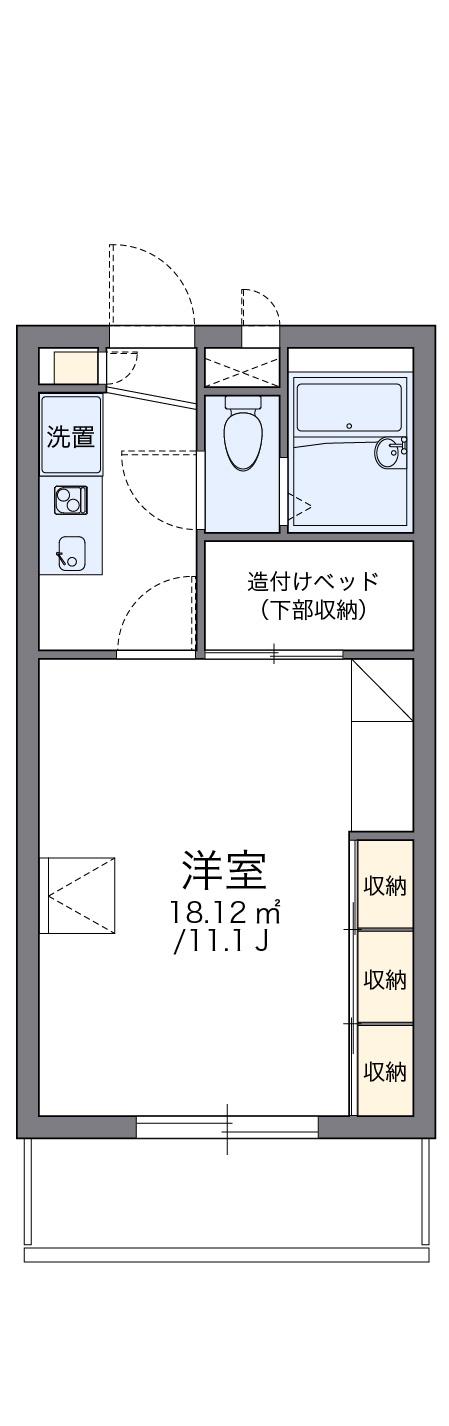 レオパレスセンチュリー(1K/2階)の間取り写真