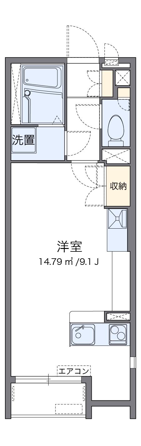 レオネクスト原(ワンルーム/2階)の間取り写真