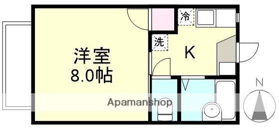 グレイス三宅(1K/1階)の間取り写真