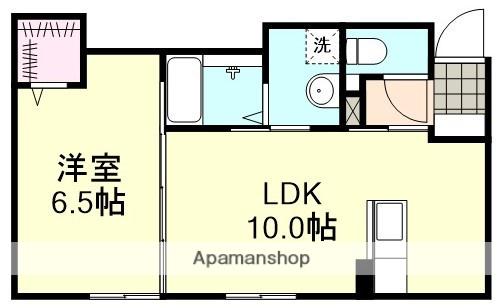 MOANARTE(1LDK/1階)の間取り写真