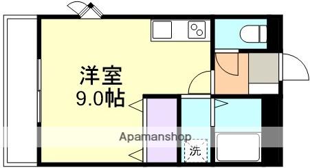 ウィステリアコート西中新田Ⅲ(ワンルーム/2階)の間取り写真
