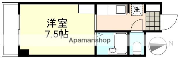 フォーバスⅠ番館(ワンルーム/3階)の間取り写真