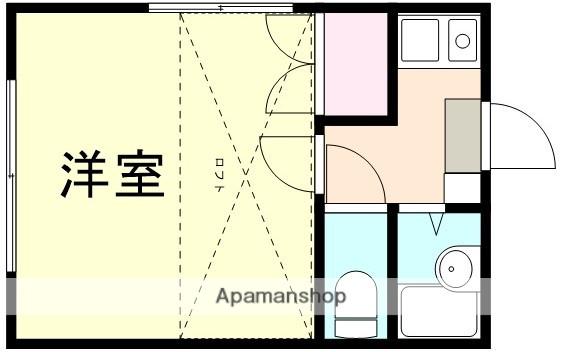 プリマヴェーラ北浜町(1K/1階)の間取り写真