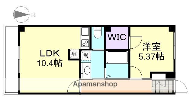 A.Z.A 鶴形(1LDK/1階)の間取り写真