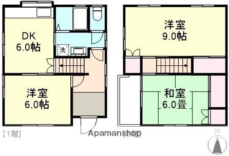 板谷様戸建(3DK)の間取り写真