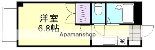 ニューシティアベニューB棟(1K/1階)の間取り写真