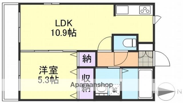 ツインヴィレッジ高崎 Ⅰ(1LDK/2階)の間取り写真