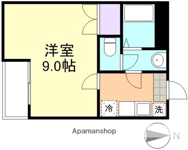 ロイヤルパレス西田(1K/3階)の間取り写真