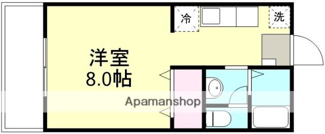 ラクシュリーマンションD棟(1K/1階)の間取り写真