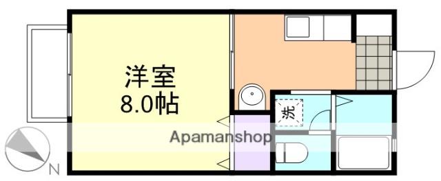 ニングル土倉B棟(1K/1階)の間取り写真