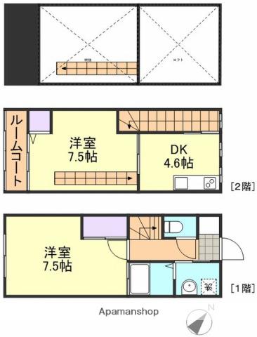 ＯＴＨＥＬＬＯ弐番館(2K)の間取り写真