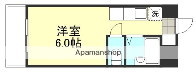 アルカディア倉敷(1K/8階)の間取り写真