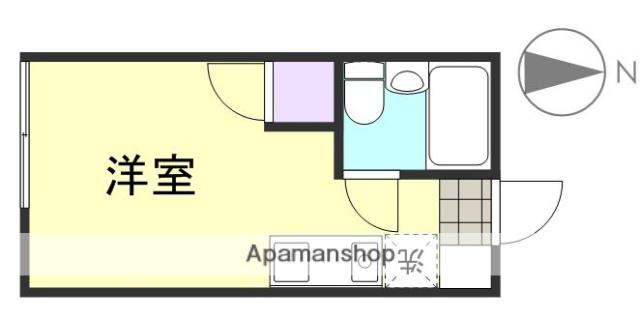 アクティブ23(ワンルーム/2階)の間取り写真