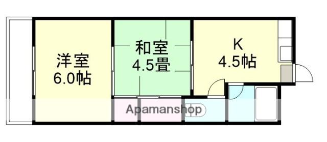 野田マンションD棟(2K/2階)の間取り写真