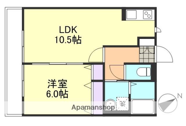 HOPELODGE I(1LDK/1階)の間取り写真